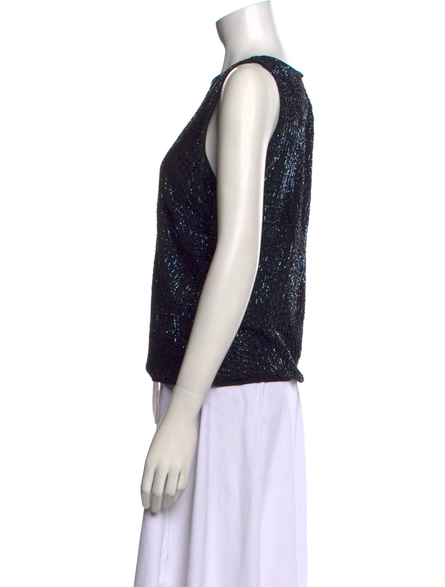 Escada Printed Crew Neck Top