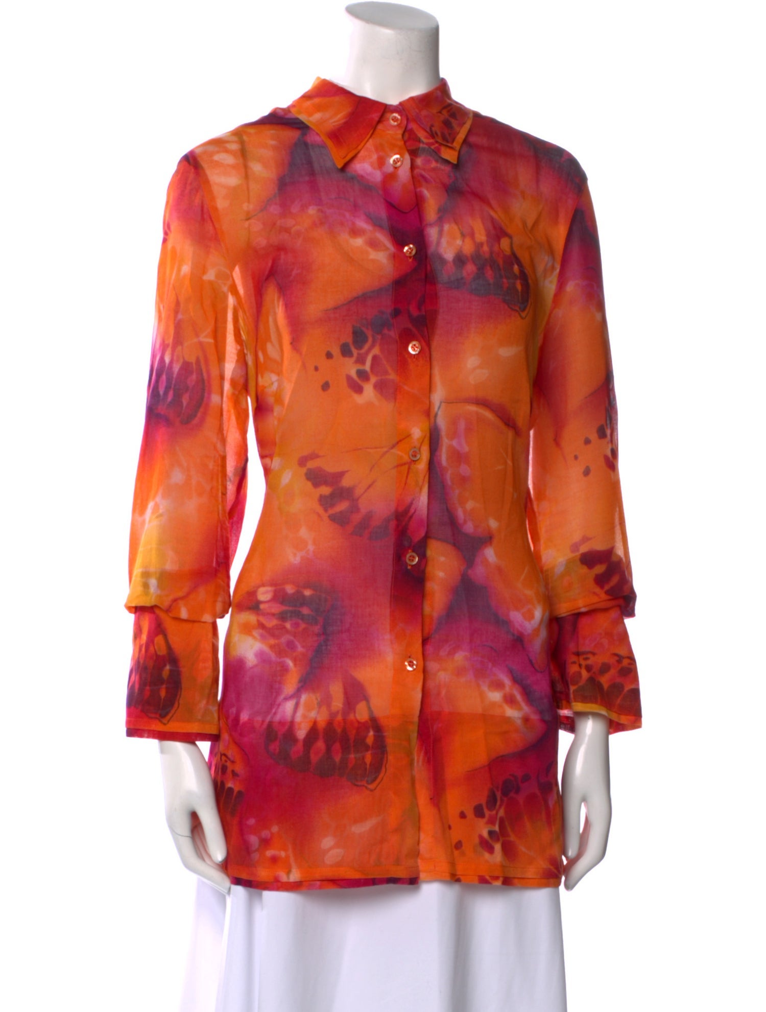 Escada Printed Long Sleeve Tunic