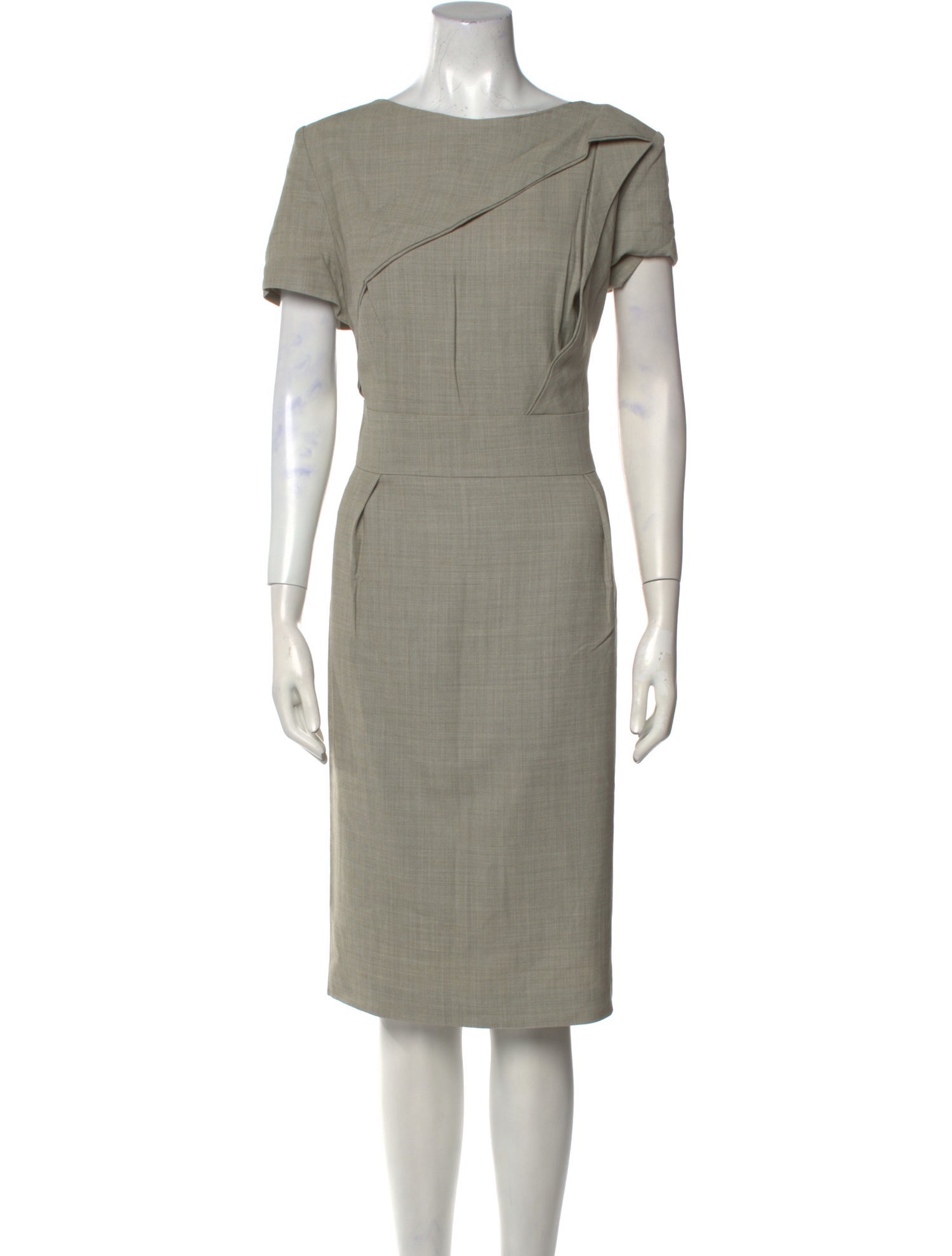 Escada Virgin Wool Midi Length Dress