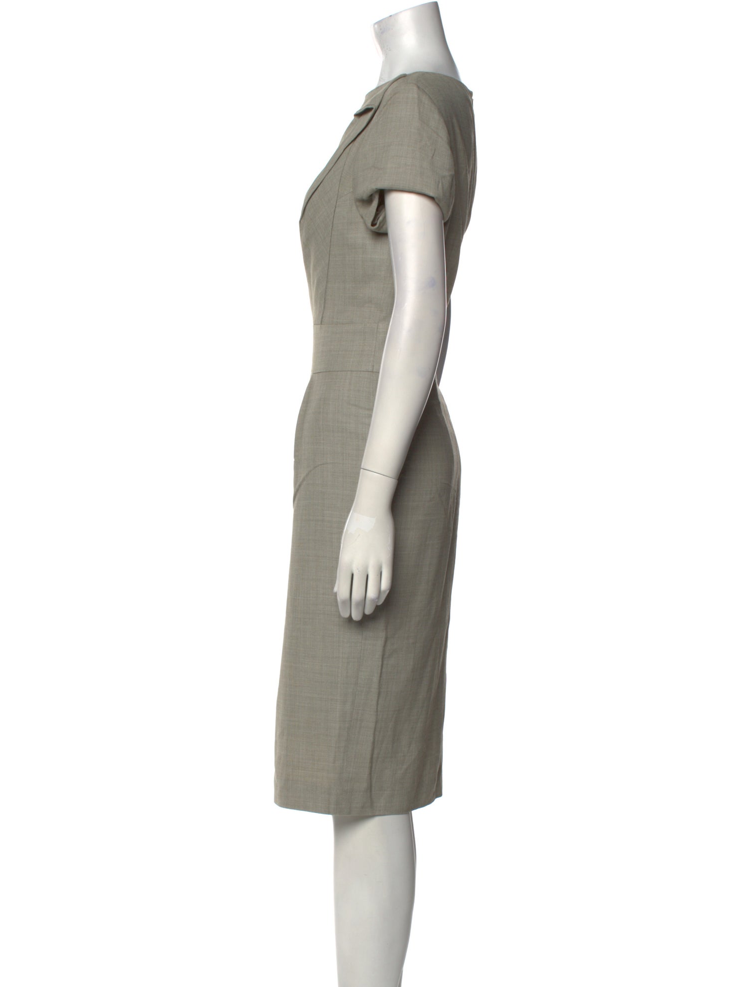 Escada Virgin Wool Midi Length Dress
