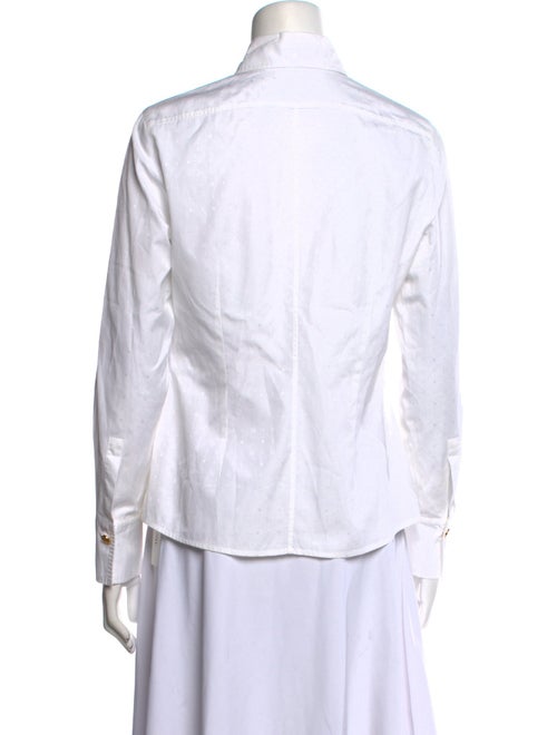 Escada Long Sleeve Button-Up Top