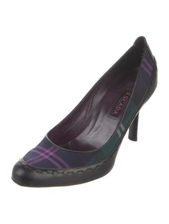 Escada Leather Printed Pumps