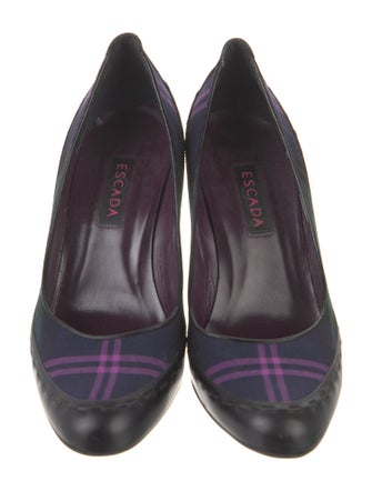 Escada Leather Printed Pumps