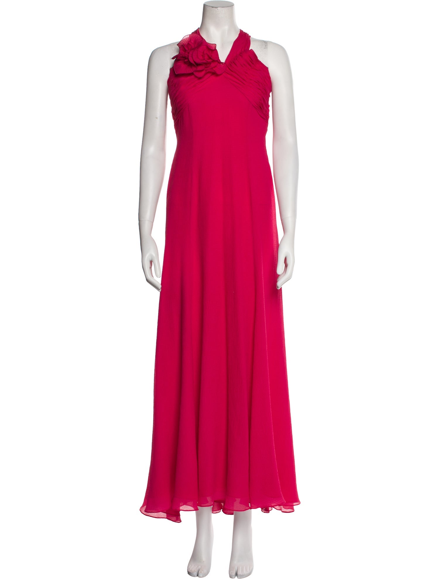 Escada V-Neck Long Dress
