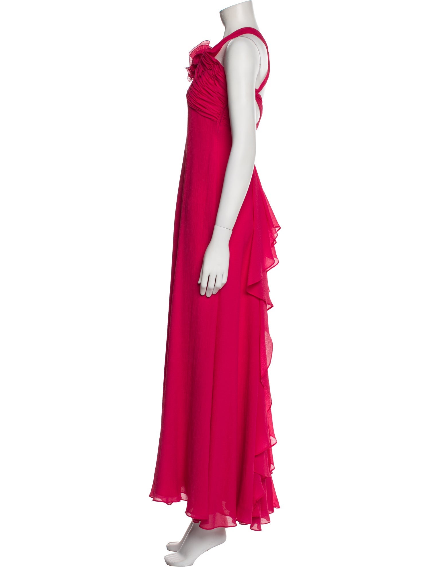Escada V-Neck Long Dress