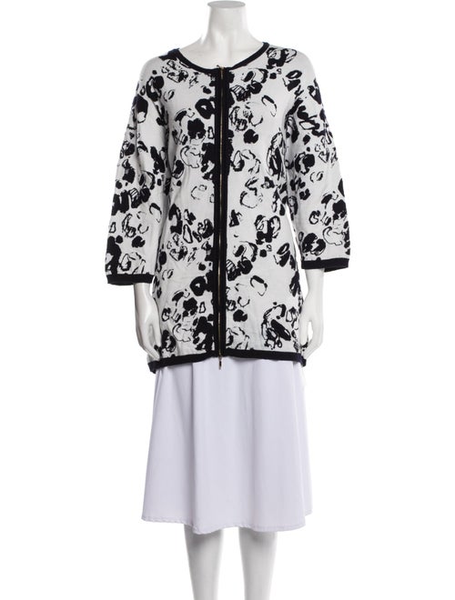 Escada Wool Floral Print Jacket