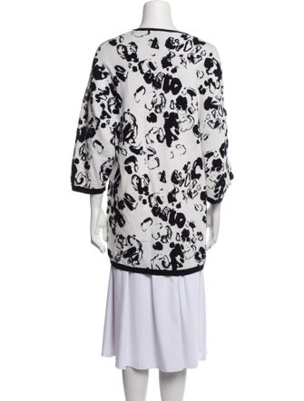 Escada Wool Floral Print Jacket