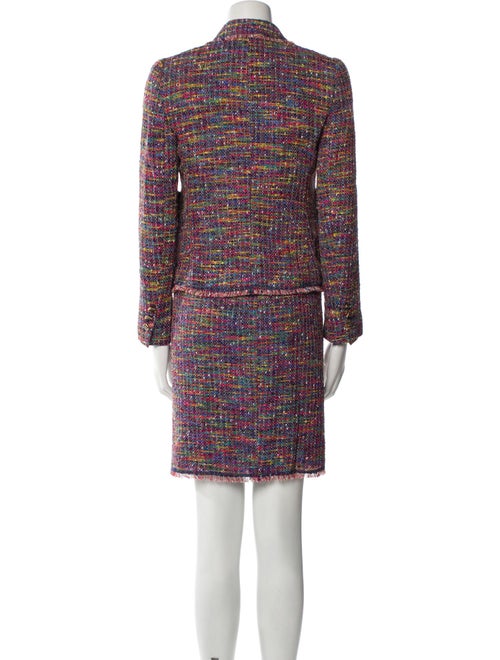 Escada Virgin Wool Tweed Pattern Skirt Set