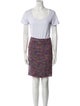 Escada Virgin Wool Tweed Pattern Skirt Set