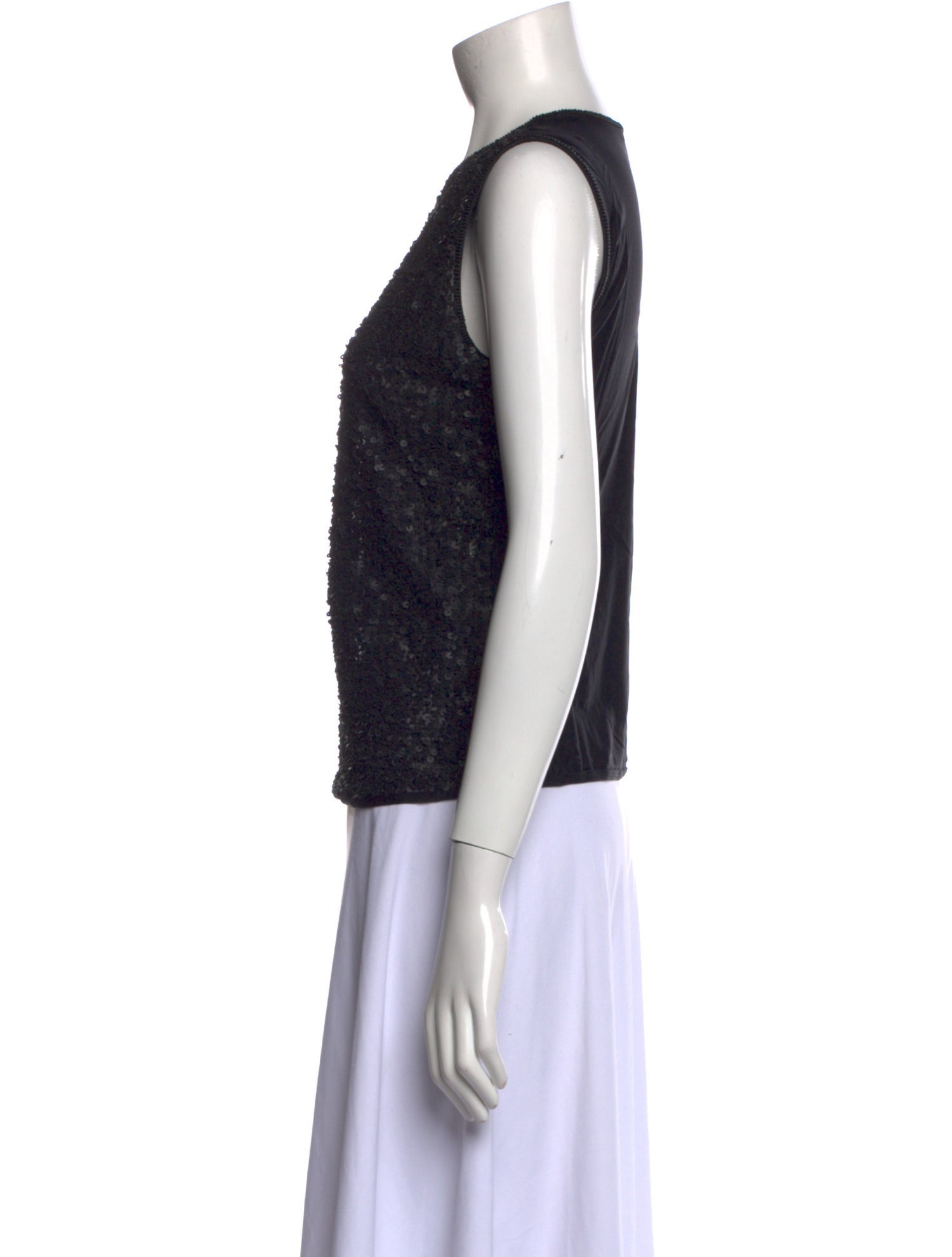 Escada V-Neck Sleeveless Top