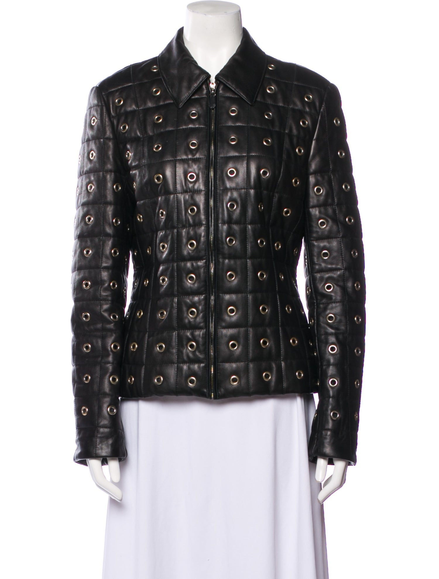 Escada Leather Blazer