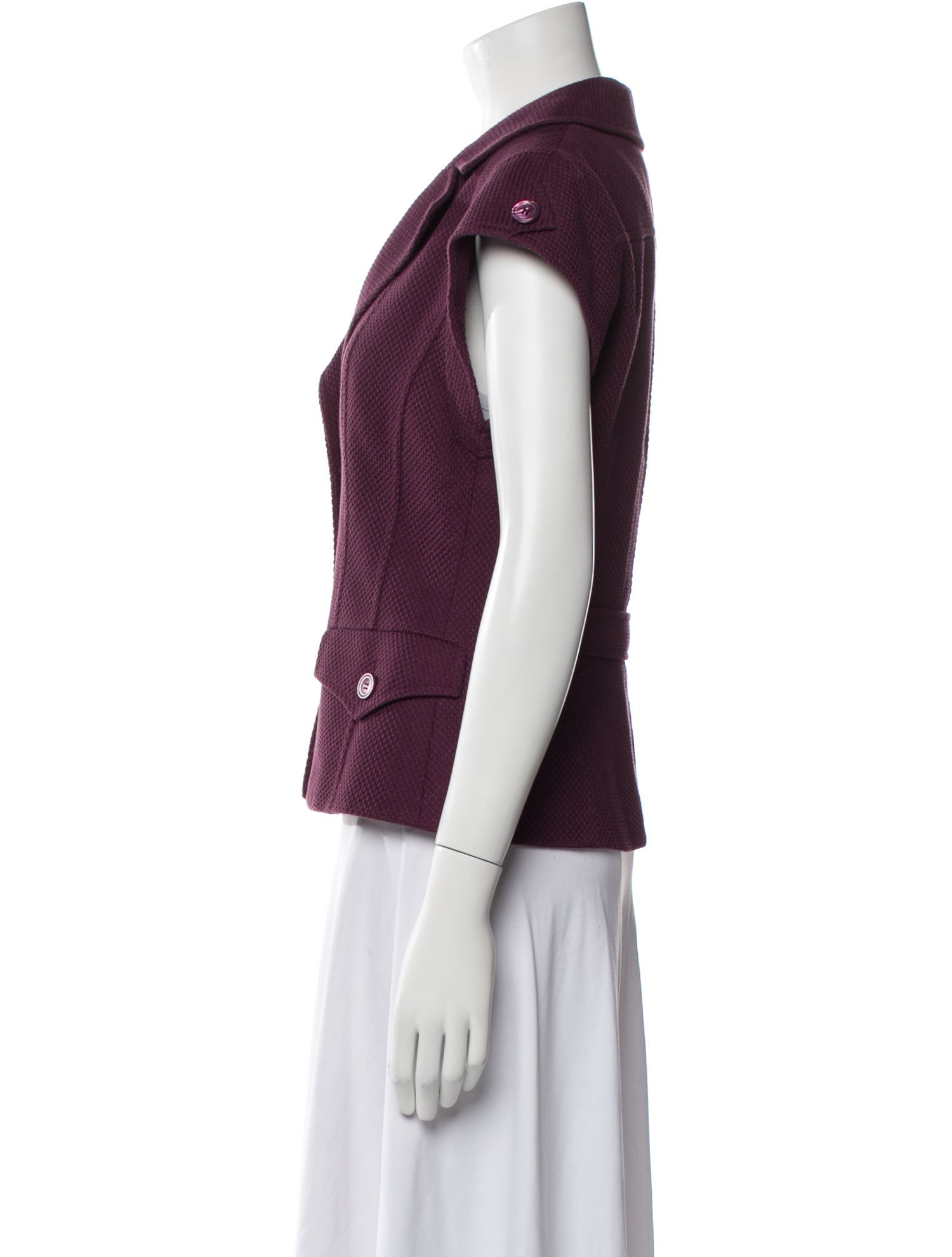 Escada Tweed Pattern Vest