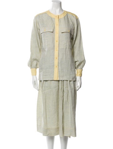 Escada Suits and Sets Vintage Linen Skirt Set Us6, De36 | M