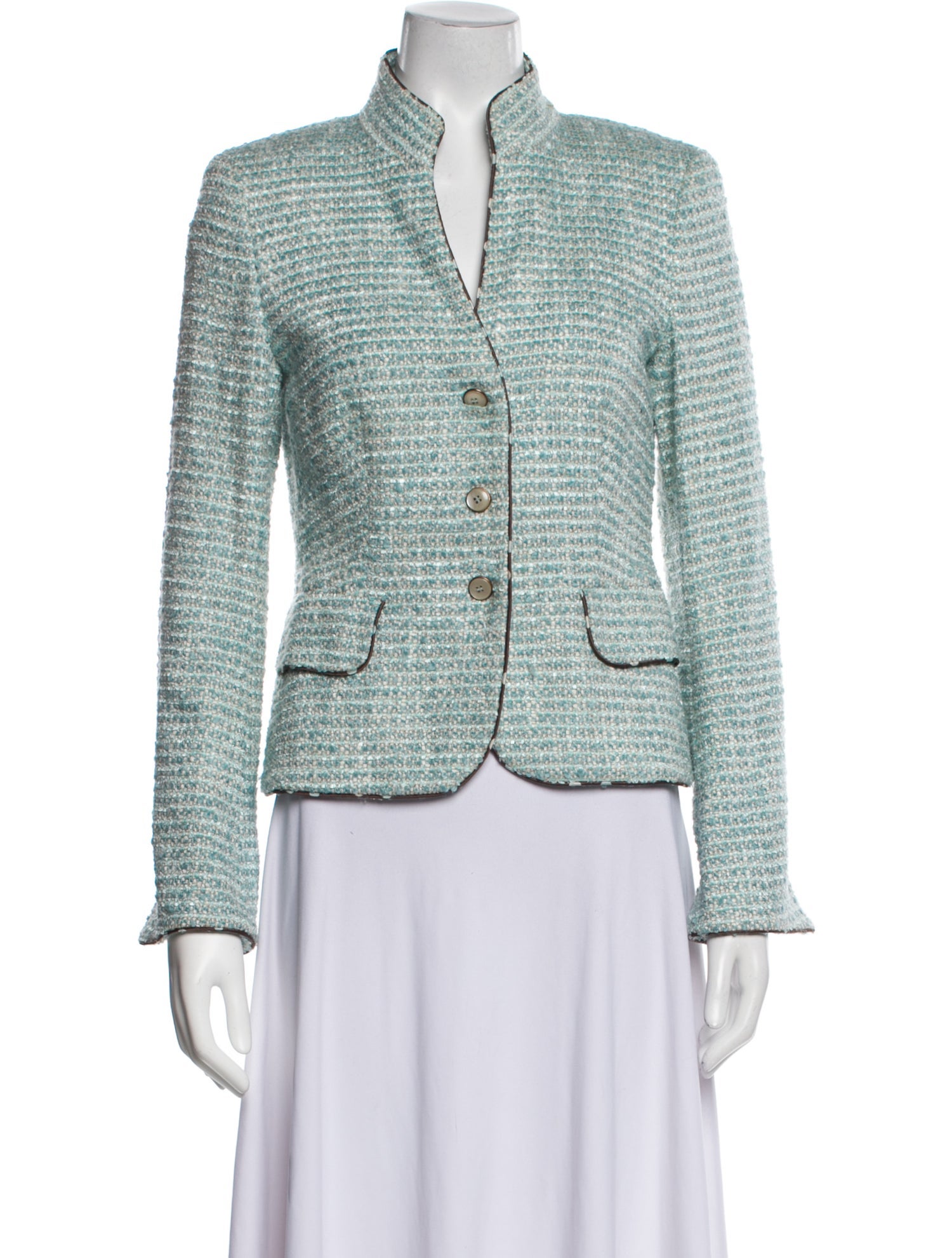 Escada Wool Tweed Pattern Evening Jacket