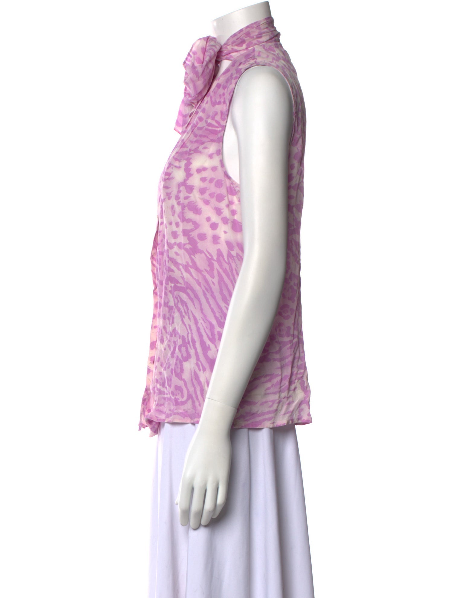 Escada Silk Animal Print Top