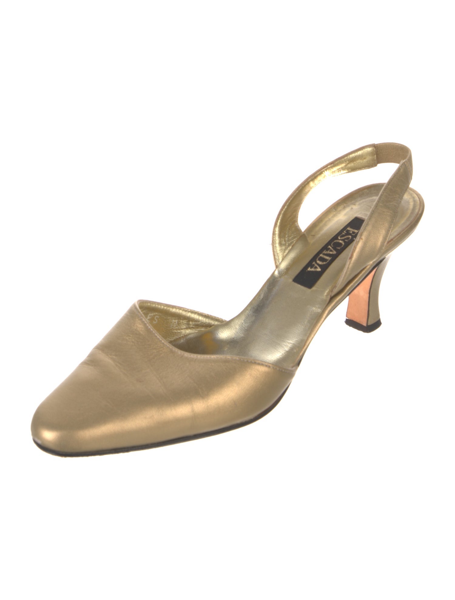 Escada Leather Slingback Pumps