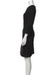 Escada Bateau Neckline Knee-Length Dress