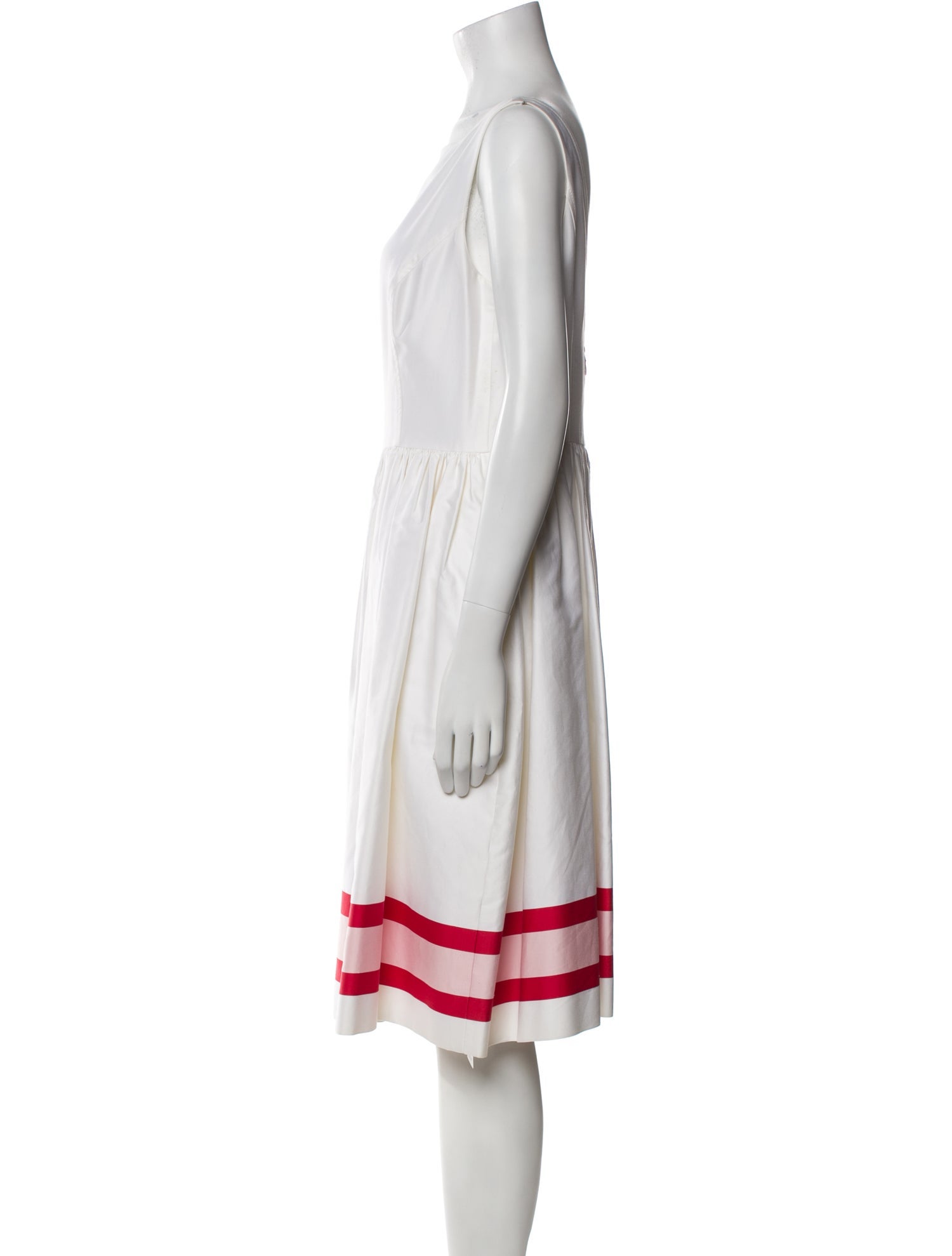 Escada Bateau Neckline Knee-Length Dress