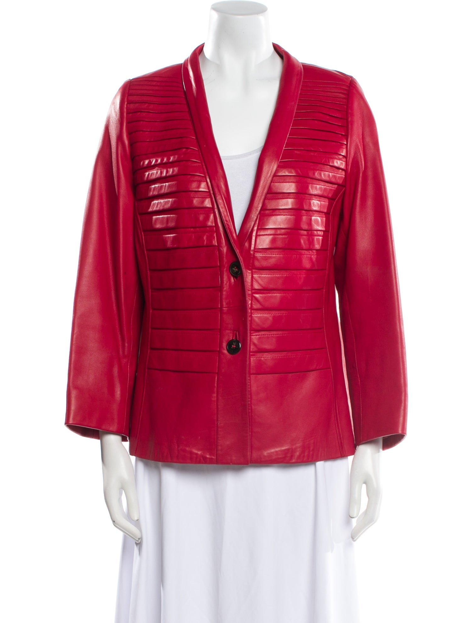 Escada Lamb Leather Blazer