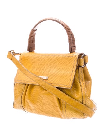 Escada Embossed Leather Top Handle Bag