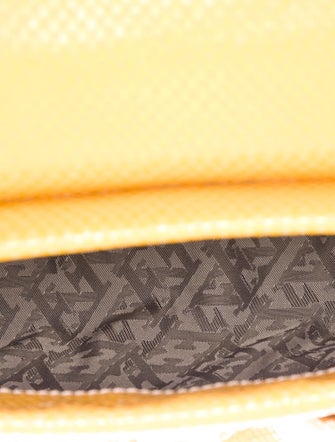 Escada Embossed Leather Top Handle Bag