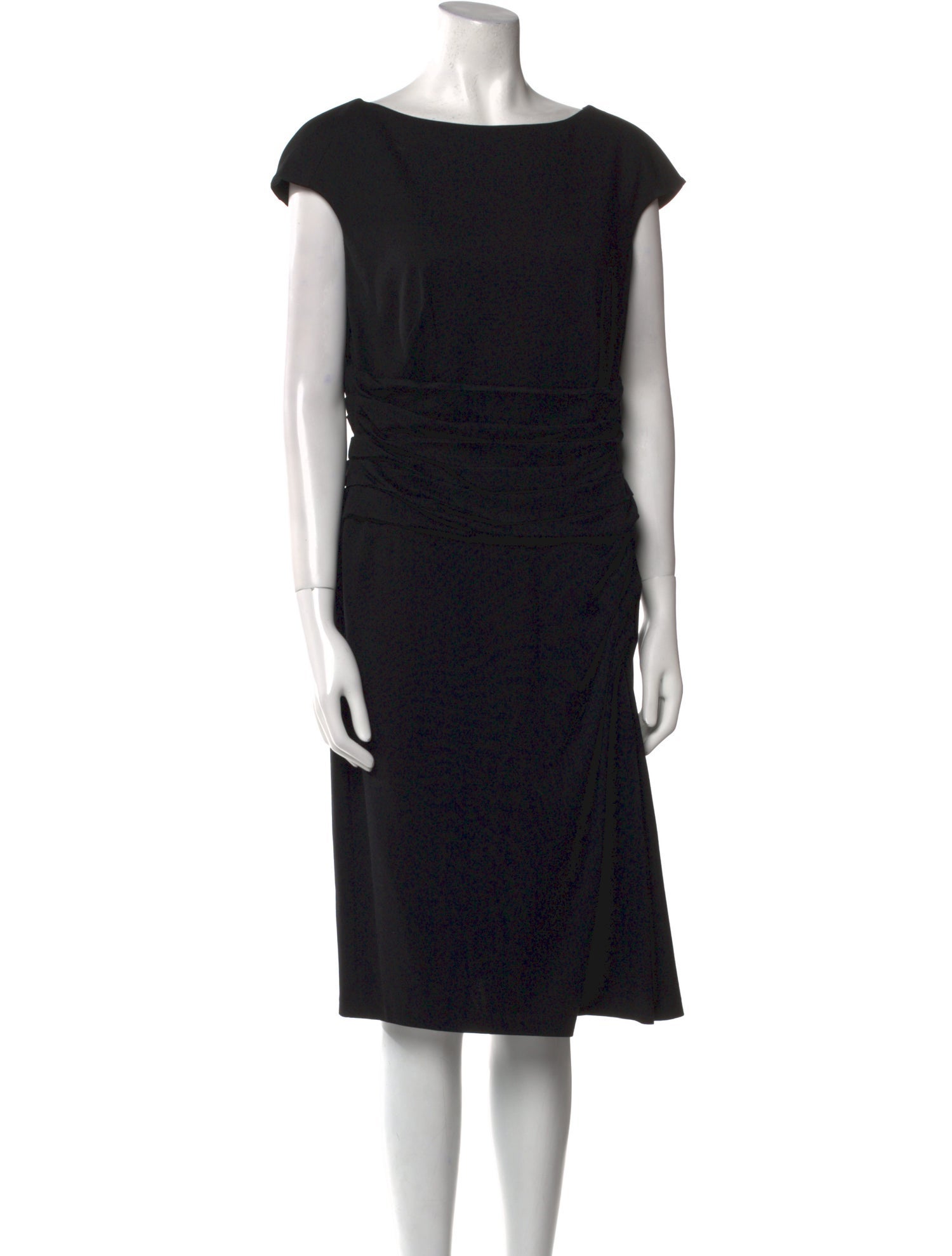 Escada Bateau Neckline Knee-Length Dress