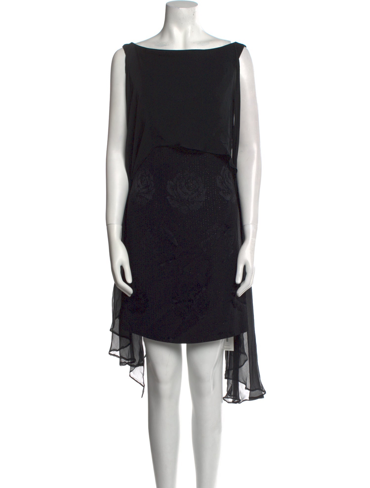 Escada Bateau Neckline Mini Dress