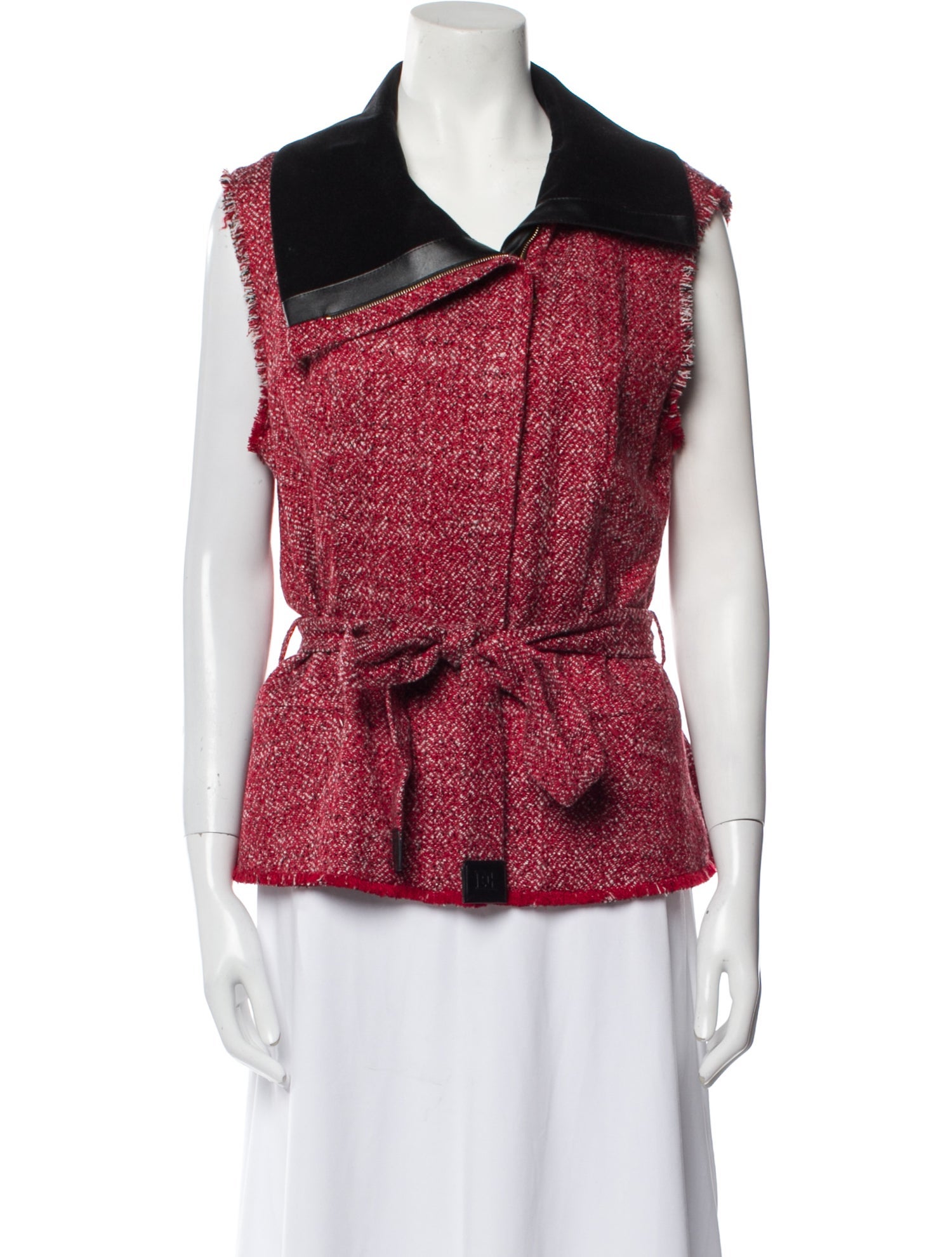 Escada Tweed Pattern Vest