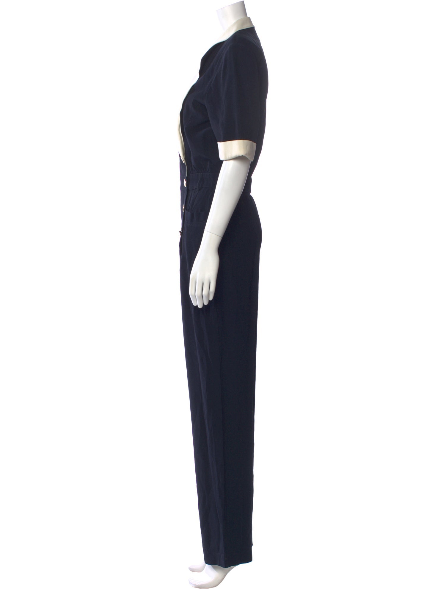 Escada Vintage V-Neck Jumpsuit