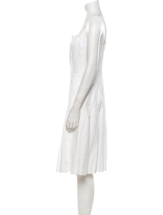 Escada Square Neckline Midi Length Dress