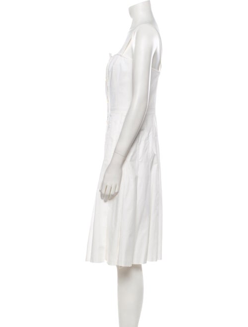 Escada Square Neckline Midi Length Dress