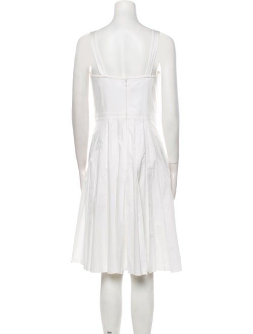 Escada Square Neckline Midi Length Dress