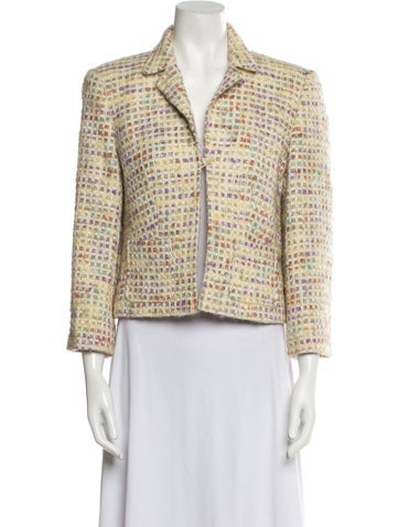 Escada Jackets Tweed Pattern Blazer L