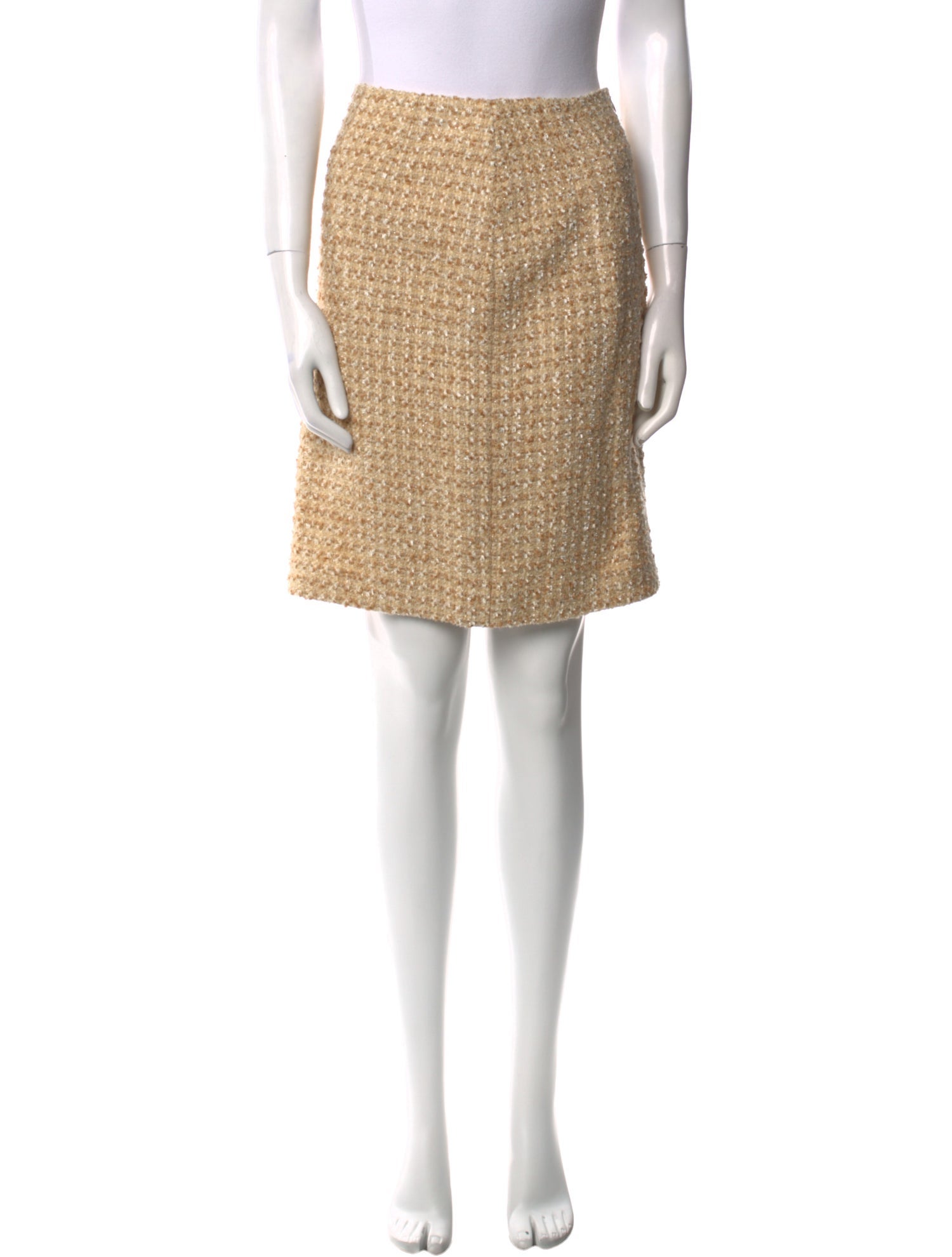 Escada Tweed Pattern Knee-Length Skirt
