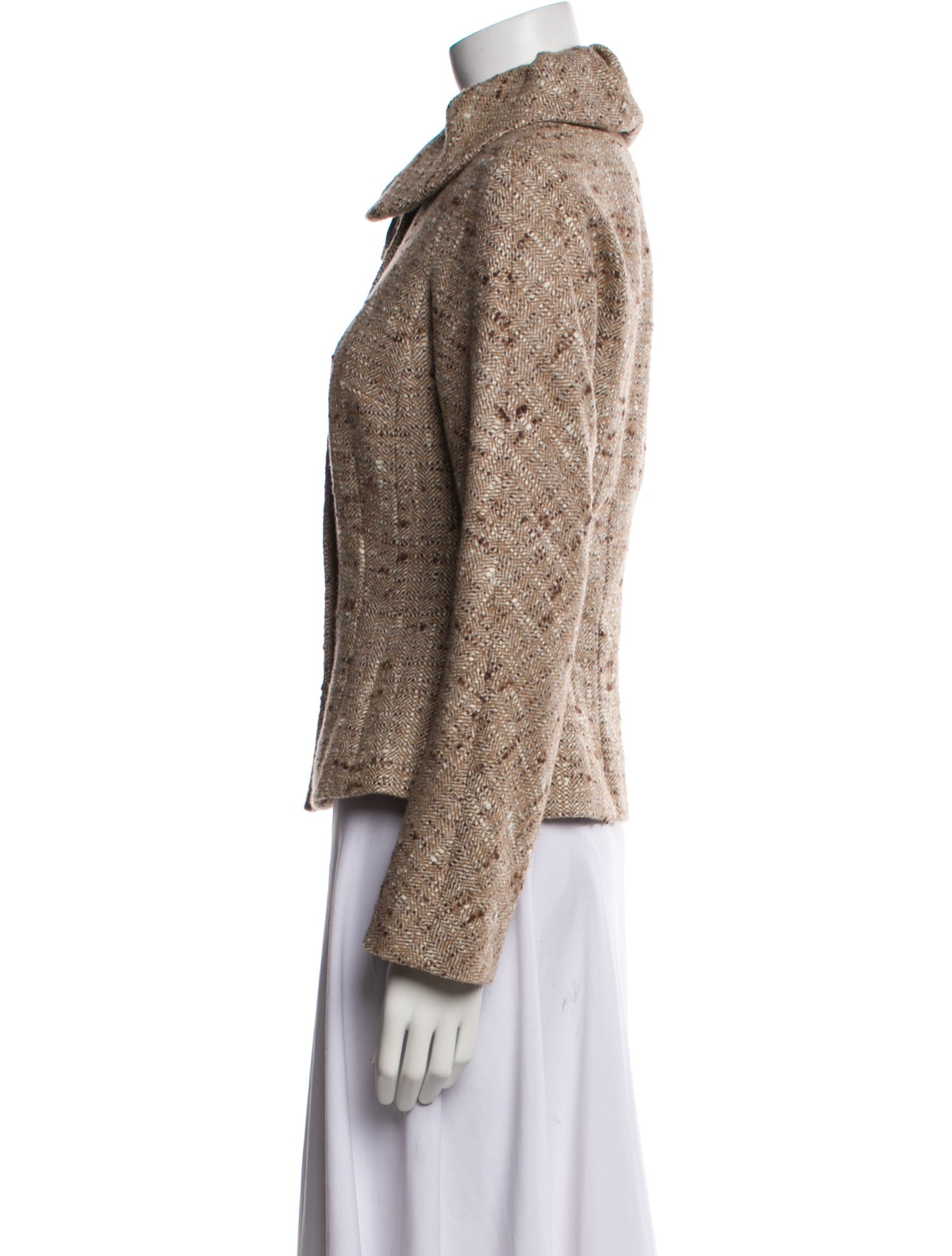 Escada Wool Printed Evening Jacket