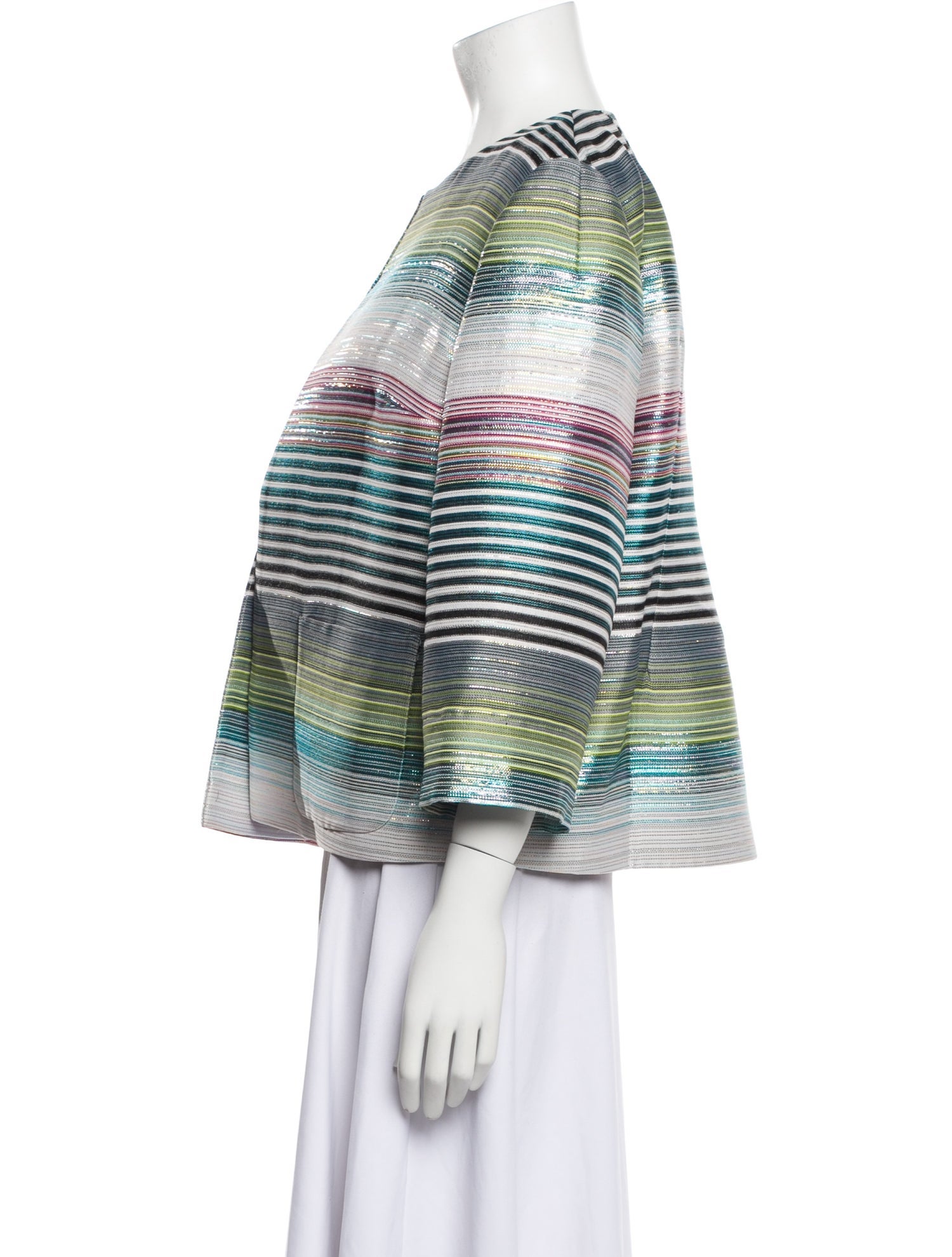 Escada Striped Evening Jacket