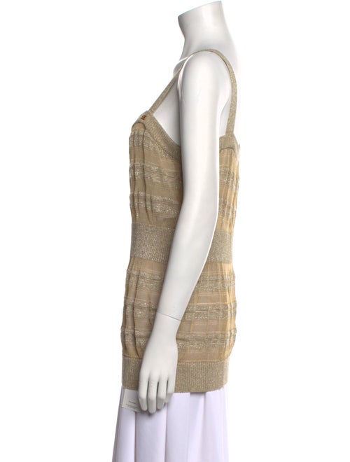 Escada Square Neckline Sleeveless Top