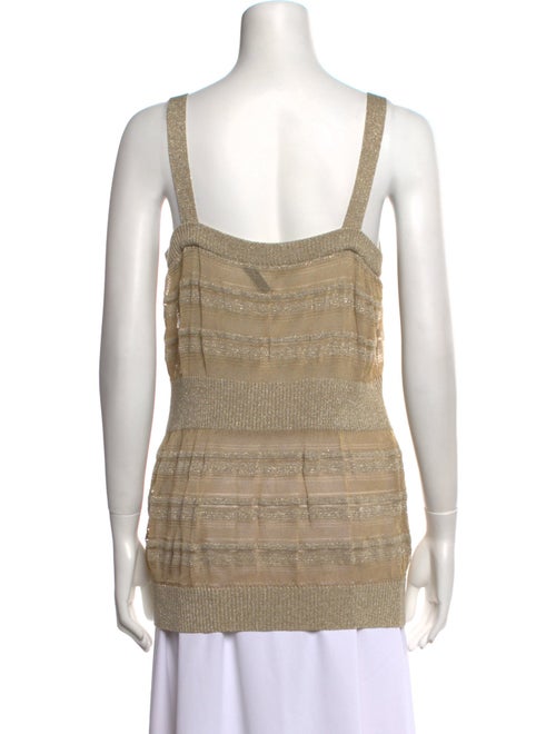 Escada Square Neckline Sleeveless Top