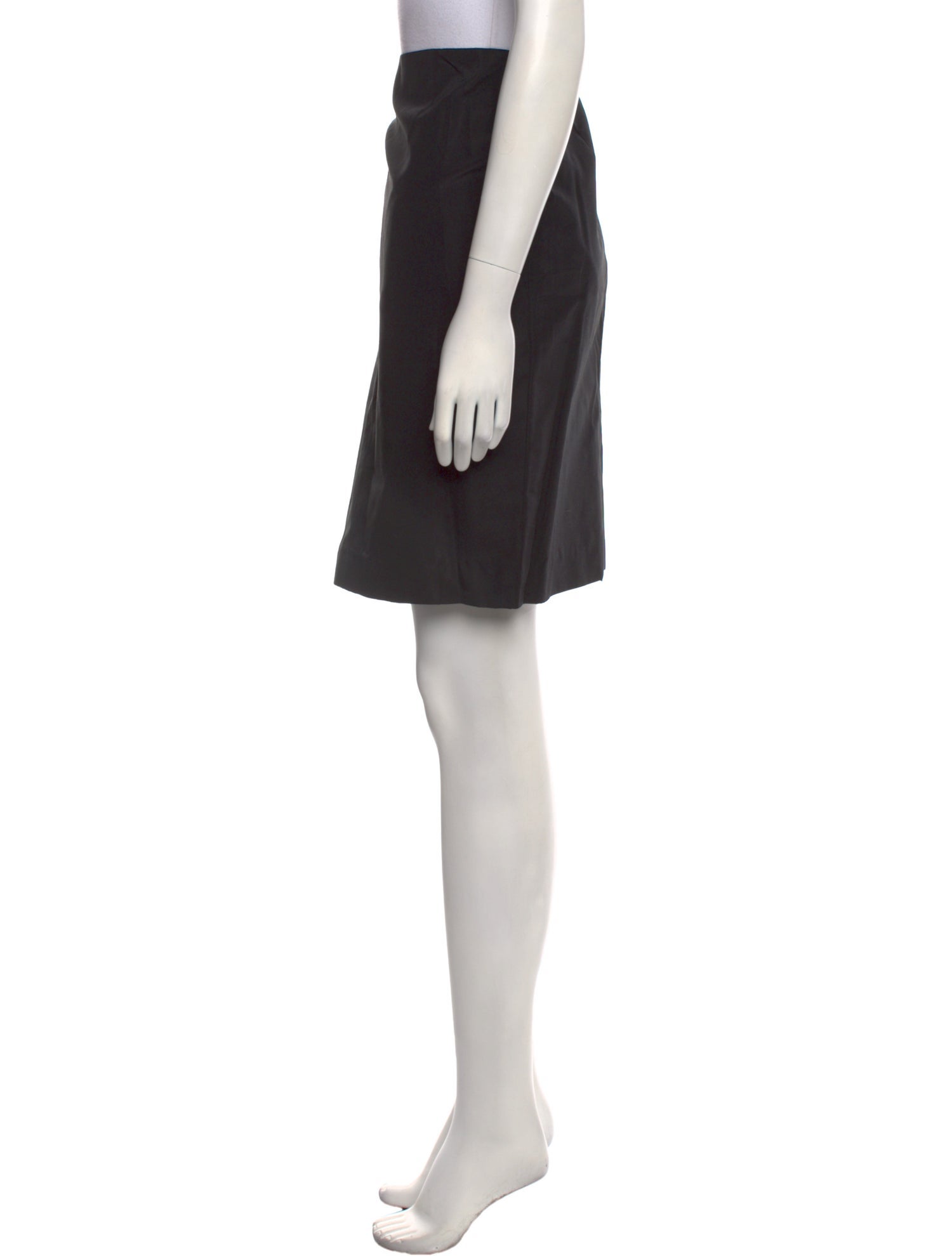 Escada Leather Trim Embellishment Knee-Length Skirt