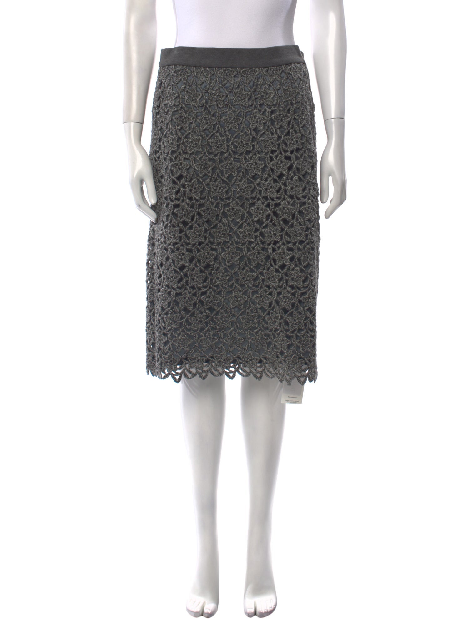 Escada Virgin Wool Knee-Length Skirt