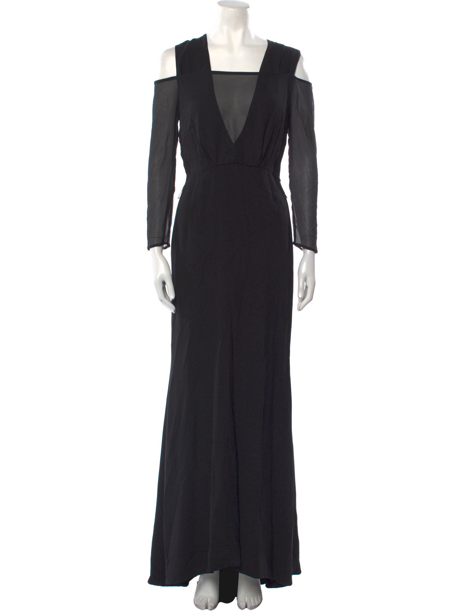 Escada Square Neckline Long Dress