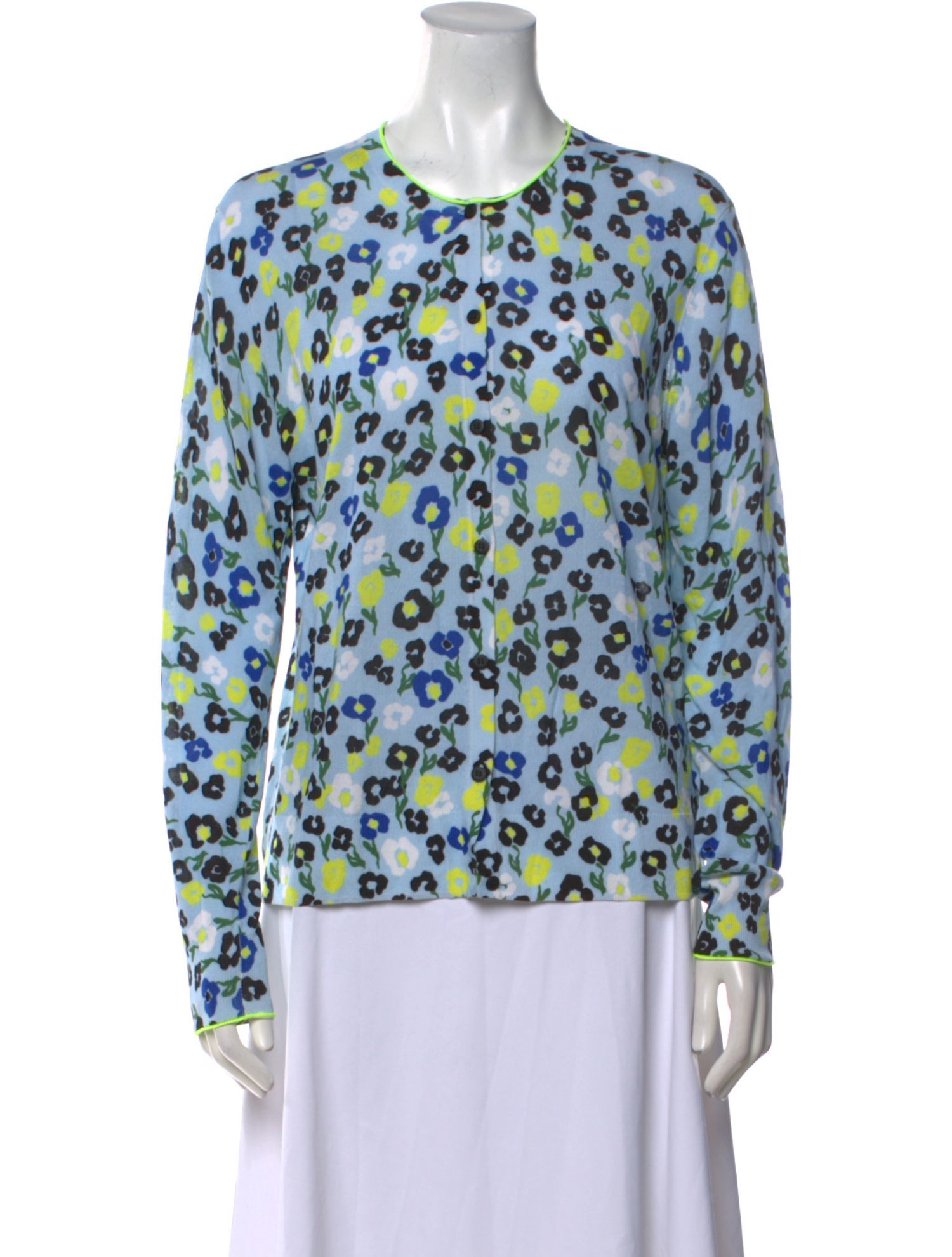 Escada Printed Crew Neck Sweater
