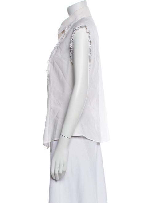 Escada Sleeveless Button-Up Top