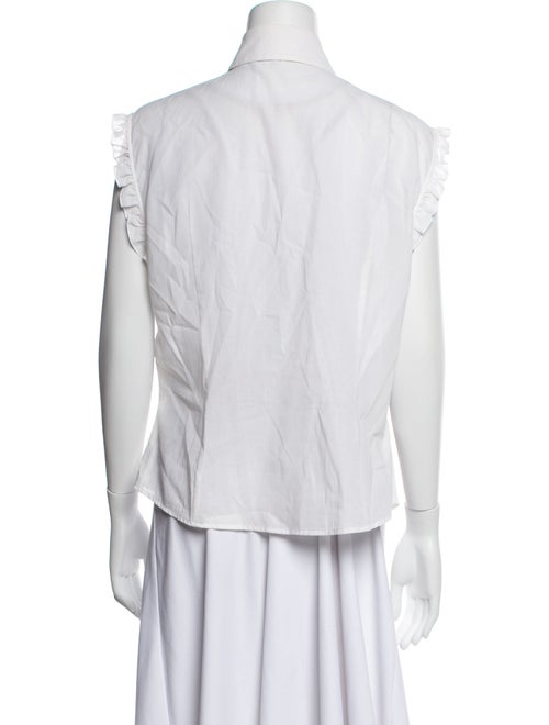Escada Sleeveless Button-Up Top