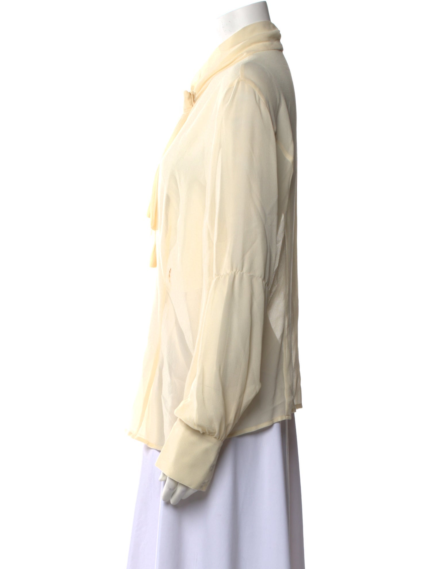 Escada Silk Tie Neck Blouse