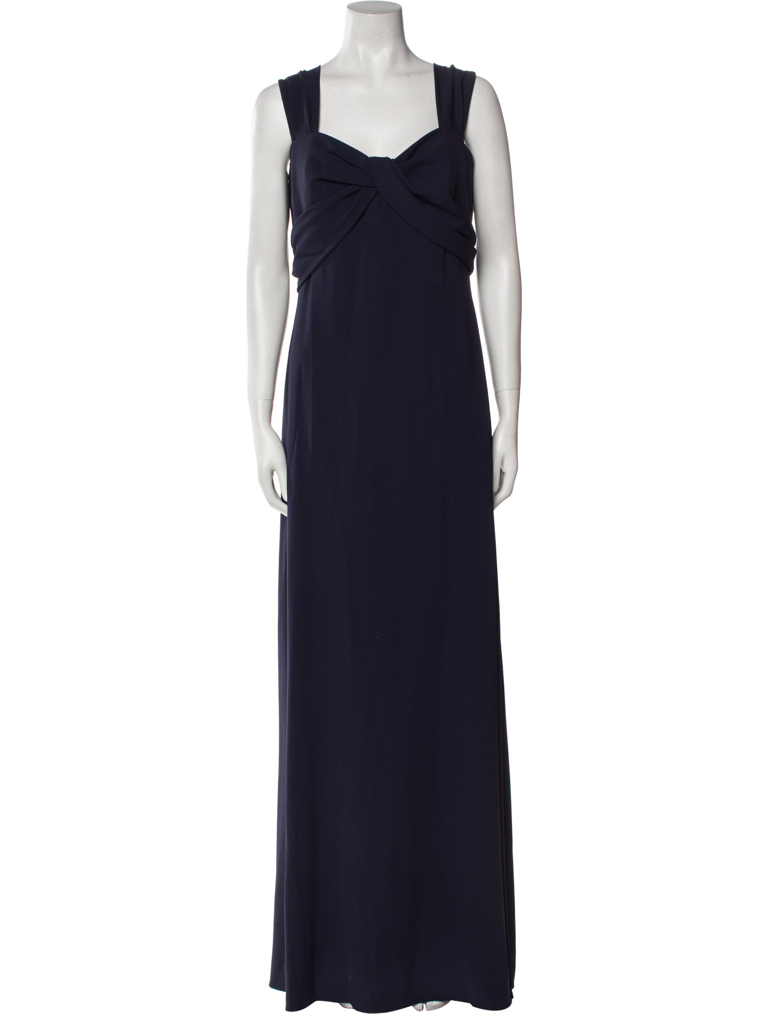 Escada Square Neckline Long Dress