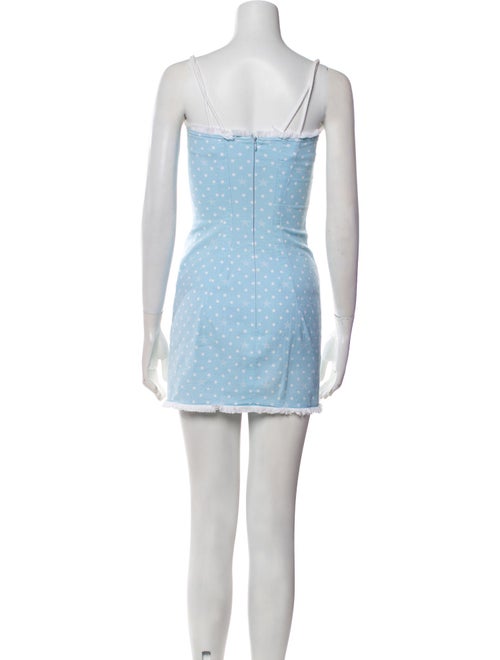Escada Polka Dot Print Mini Dress