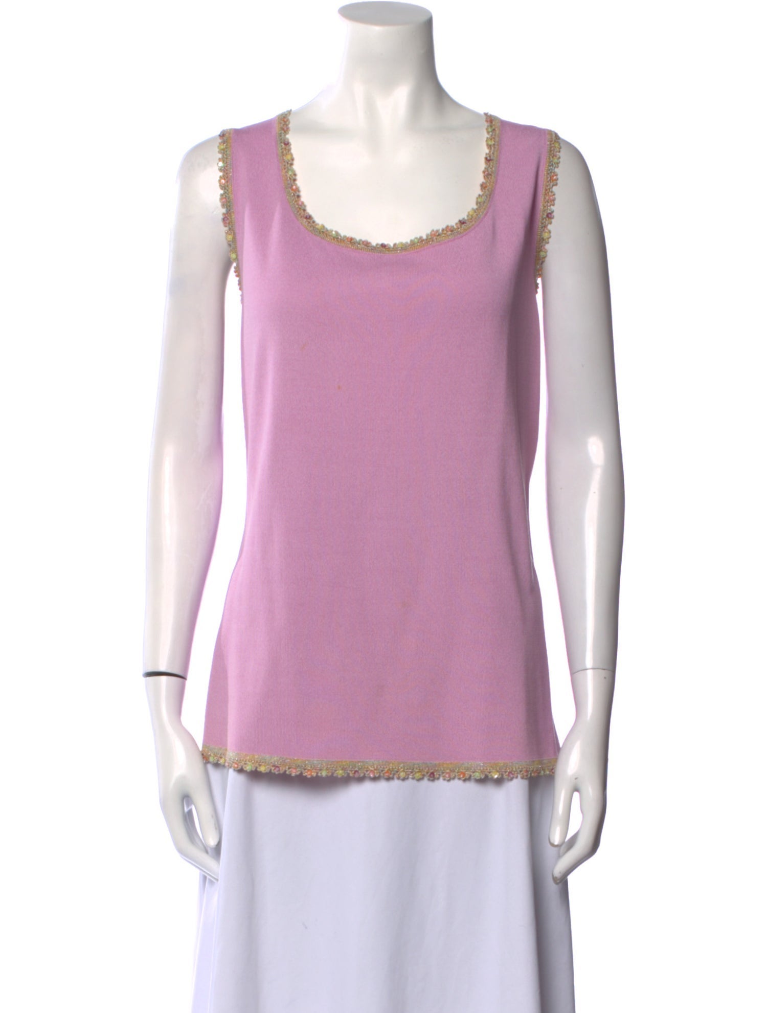 Escada Scoop Neck Sleeveless Top