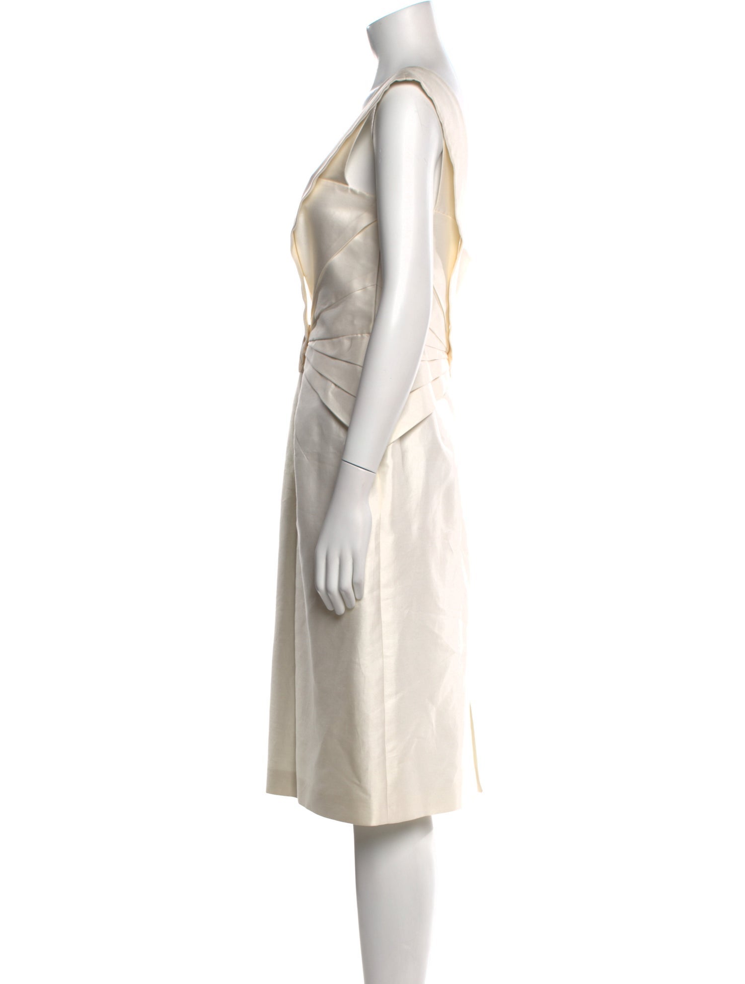 Escada Square Neckline Midi Length Dress