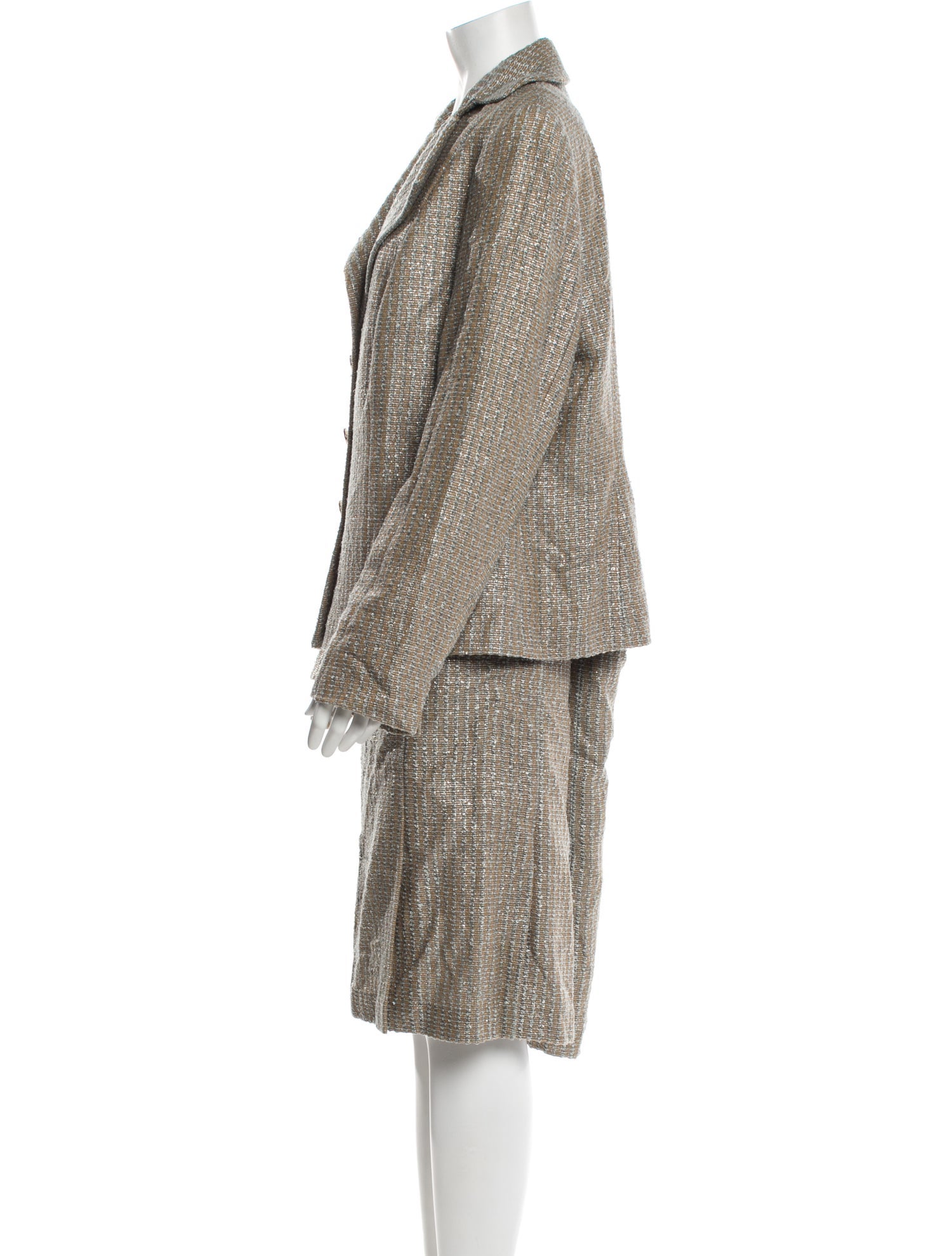 Escada Virgin Wool Skirt Suit